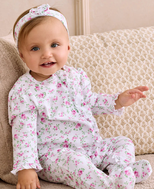 KISSY KISSY - BBY - FOOTIE W/ ZIPPER - VICTORIAN ROSES