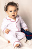 Red Piping White Romper