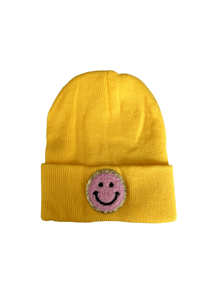 Lola And The Boys - Yellow Happy Beanie