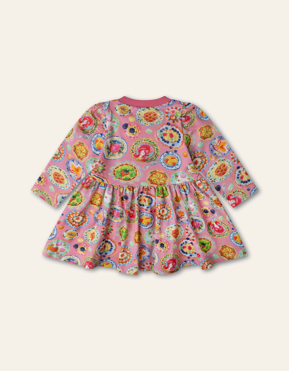 OILILY - BBY - DRUM CAKE PRINT DRESS - CONFETTI