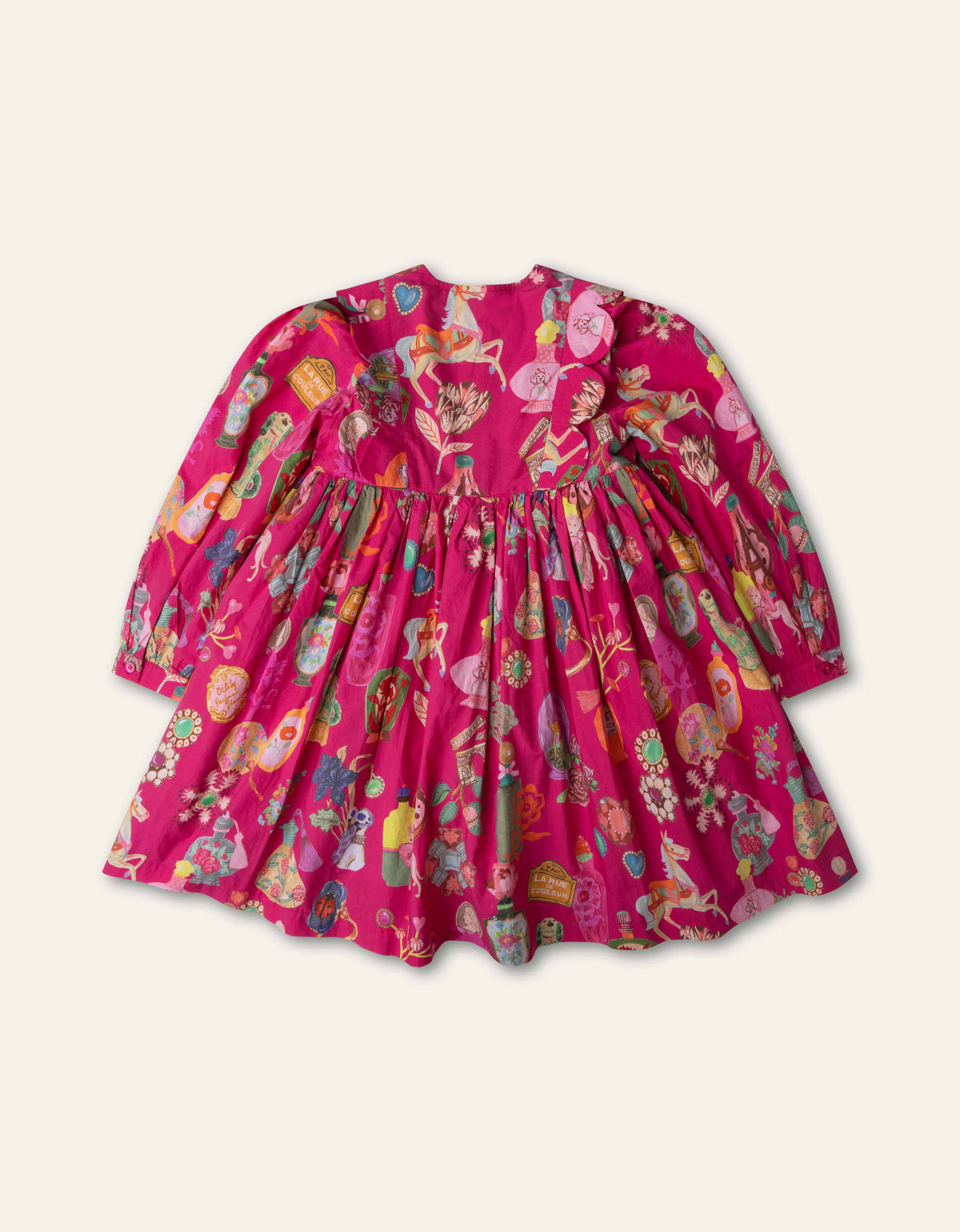 OILILY - TG - DIX DRESS PARIS PRINT - FUCHSIA