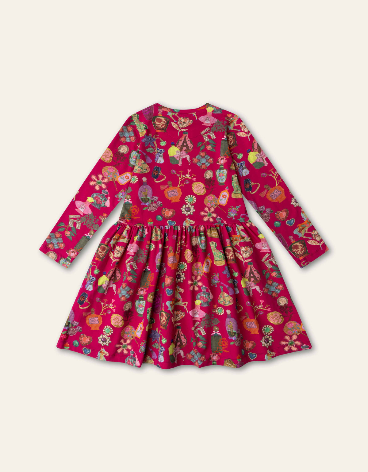 OILILY - TG - DIPPA DRESS PARIS PRINT - FUCHSIA