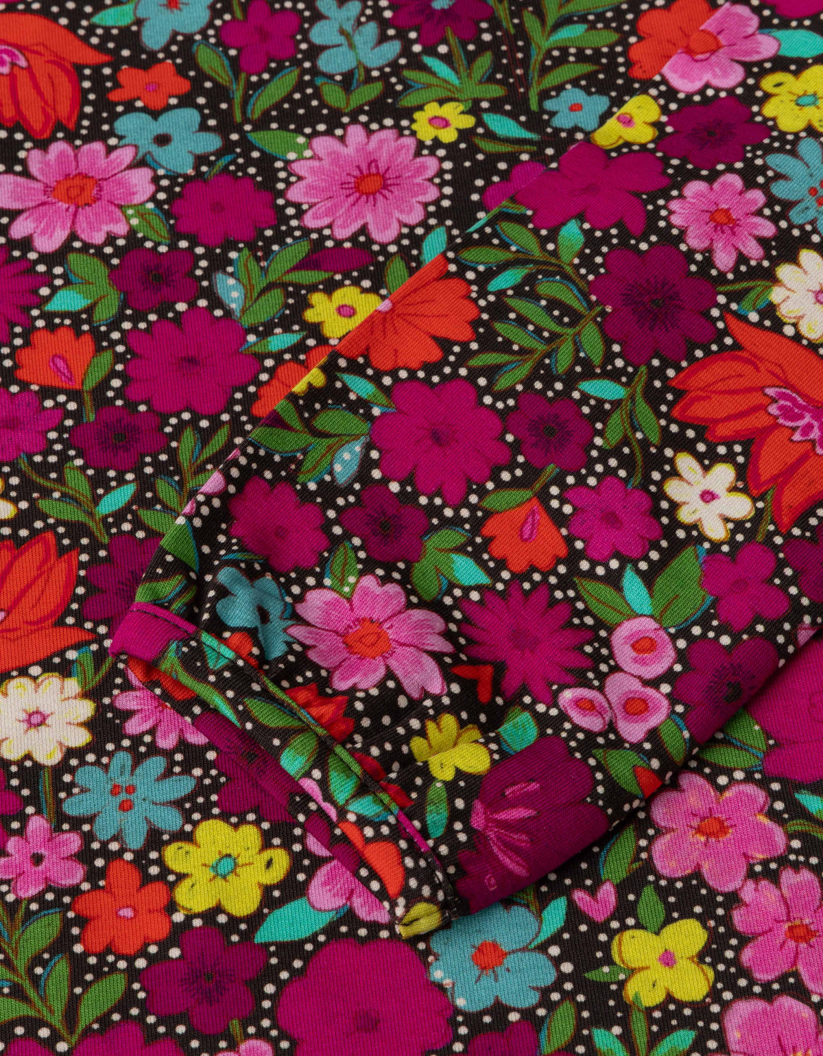 OILILY - TG - TEMPOS LS FLORAL TSHIRT - MAGENTA