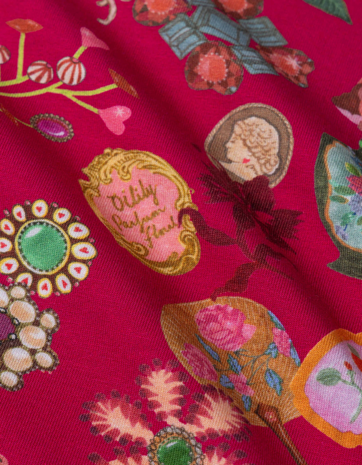 OILILY - TG - TOGETHER LS TSHIRT PARIS PRINT - FUCHSIA