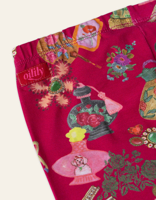 OILILY - TG - PEPPY PARIS PRINT LEGGINGS - FUCHSIA