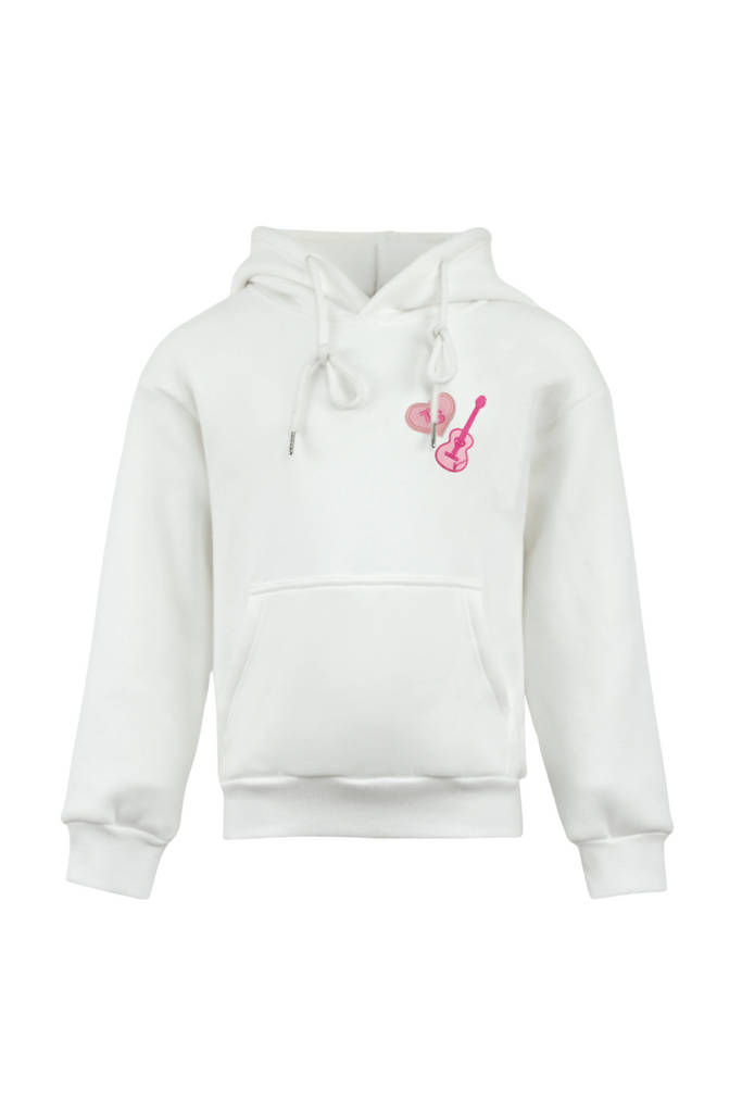 Lola And The Boys  - White "You Need to Calm Down" Hoodie