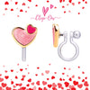 Clip On Cutie Earrings - Heart 2 Heart