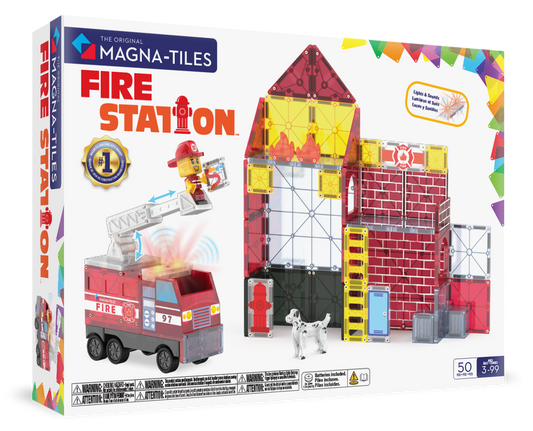MAGNA TILES - T&B - FIRE STATION - 50-PIECE SET