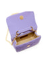 Pearl Handle Message Charm Handbag: Pink