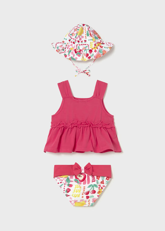 MAYORAL - BBY - 3 PCS BATHING SUIT - HIBISCUS