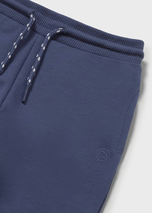 MAYORAL - BBY - BASIC CUFFED FLEECE TROUSERS - OCEAN