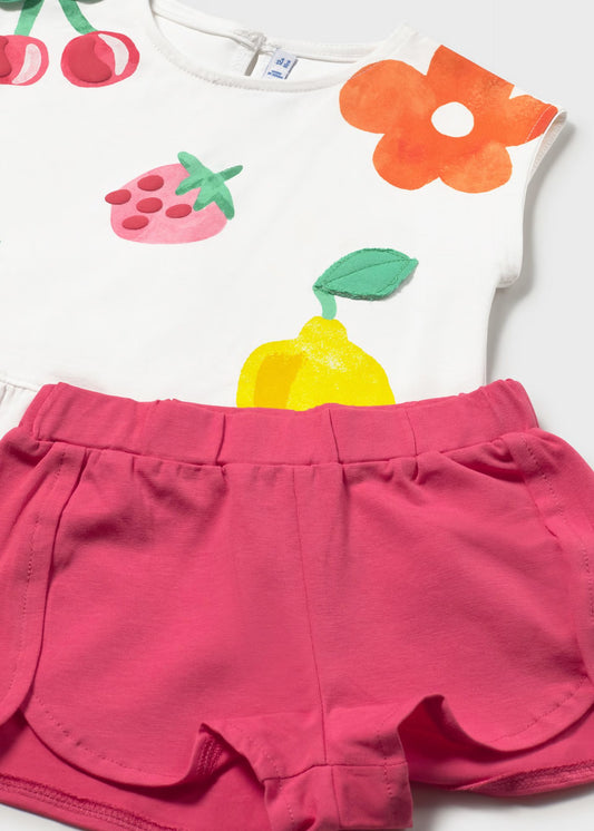 MAYORAL - BBY - SHORTS SET - HIBISCUS