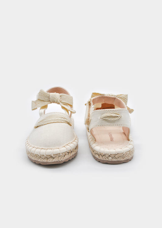 MAYORAL - SHOES - ESPADRILLE WITH BOW - NATURAL
