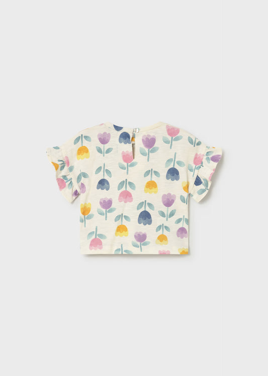 MAYORAL - BBY - PRINTED S/S T-SHIRT - LILAC