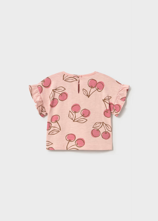 MAYORAL - BBY - PRINTED S/S T-SHIRT - PEONY