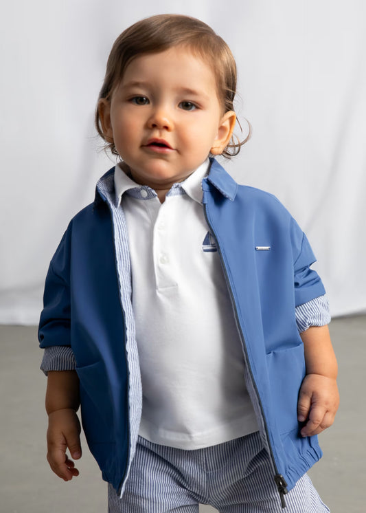 MAYORAL - BBY - WINDBREAKER REVERSIBLE - CAPRI BLUE