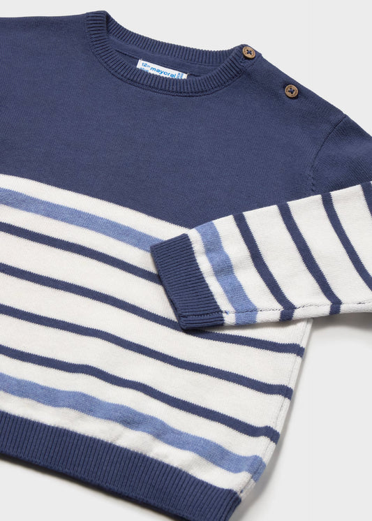 MAYORAL - BBY - BLOCK JUMPER - OCEAN