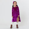 Pink Chicken - Berry Velour Steph Dress (2-6X)