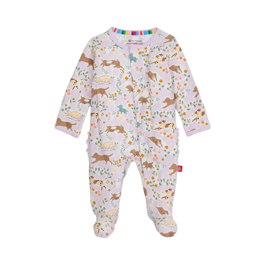 MAGNETIC ME - BBY - RUFFLE BUTT FOOTIE - BEST FUR END