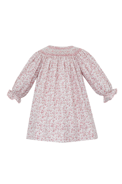 Anavini - Pink Roses Liberty Floral Twill Bishop LS