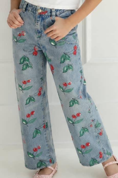 LOLA AND THE BOYS - BG - SWEET CHERRY DENIM JEANS - DENIM