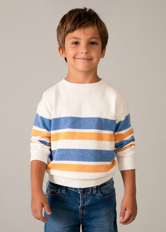 MAYORAL - BB - STRIPES JUMPER - PEACH
