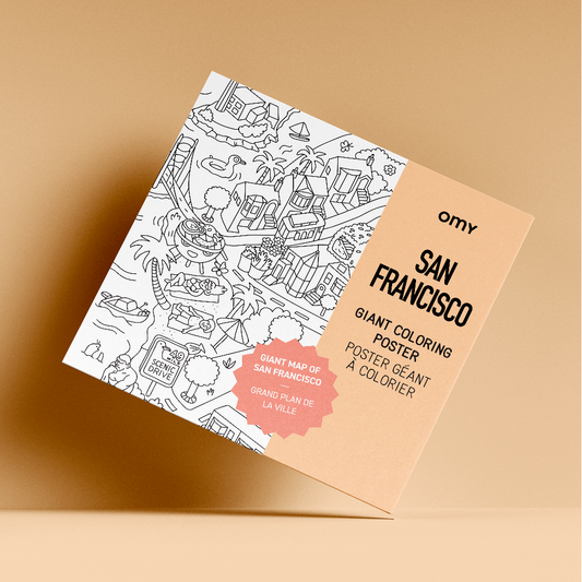 OMY - T&B - GIANT COLORING POSTER - SAN FRANCISCO