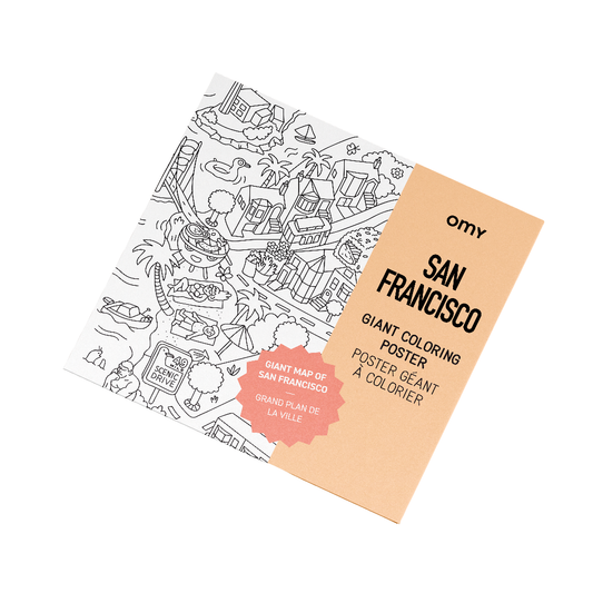 OMY - T&B - GIANT COLORING POSTER - SAN FRANCISCO