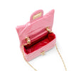 Classic Sparkle Top Handle Handbag: Pink Lemonade