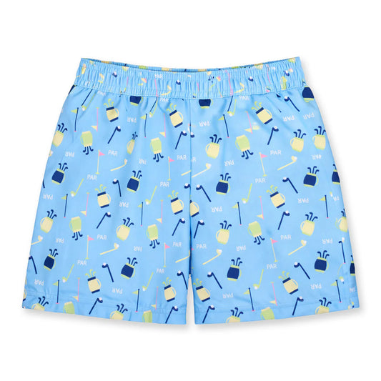 FLORENCE EISEMAN - BBY - GOLF PRINT SWIM TRUNK - BLUE