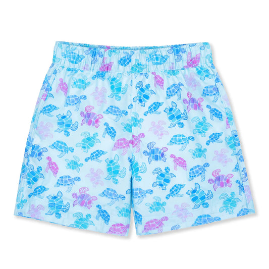 FLORENCE EISEMAN - TB - TURTLE PRINT SWIM TRUNK - BLUE