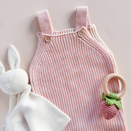 BLUEBERRY HILL - T&B - TEETHER - PINK STRAWBERRY