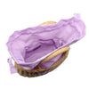 Wicker Basket "Happy" Bag - Purple