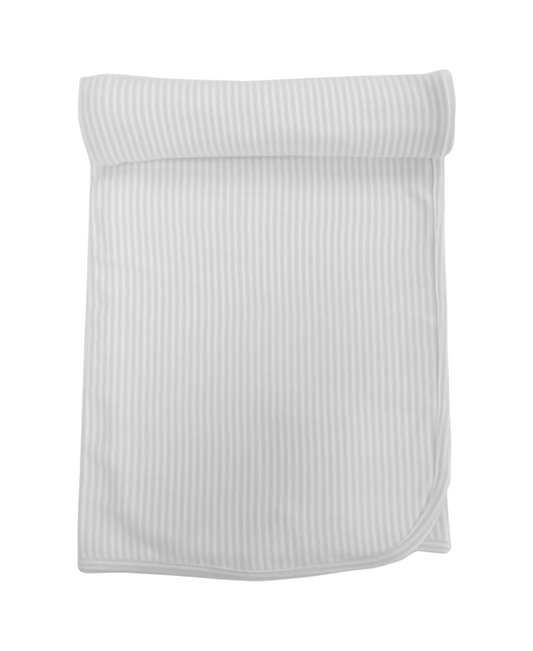 KISSY KISSY - BBY - CLASSIC RIB BLANKET - SILVER