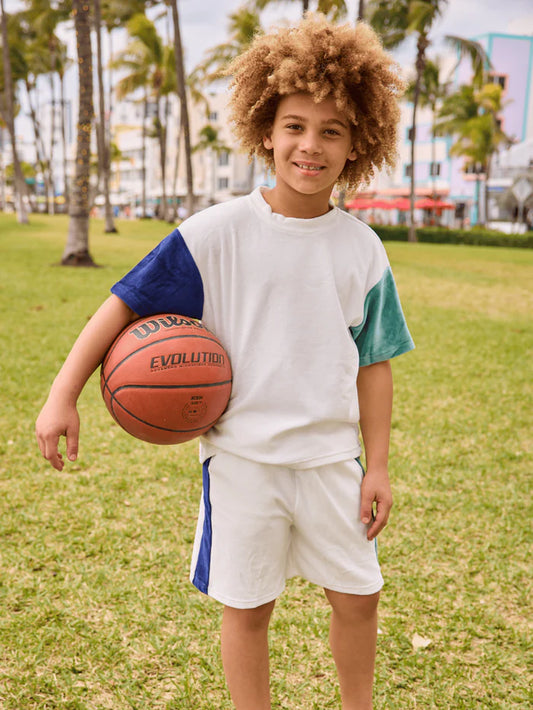 LOLA AND THE BOYS - BG - COLOR BLOCK COOL SET - WHITE