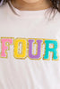 Fourth Birthday Patch Short Sleeve T-Shirt