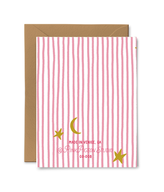 PINK PIGEON STUDIO - T&B - WELCOME BABY GIRL CARD