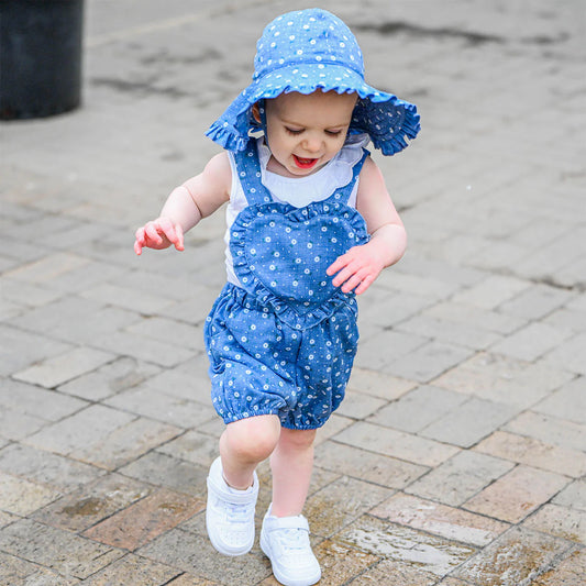 OH BABY! - BBY - SUNBURST DARLING ROMPER - DENIM