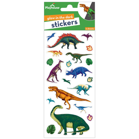 PAPER HOUSE PRODUCTIONS - T&B - GLOW IN THE DARK STICKERS - DINOSAURS