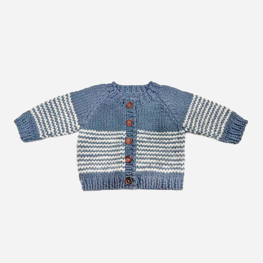 BLUEBERRY HILL - BBY - STRIPE CARDIGAN - BLUE