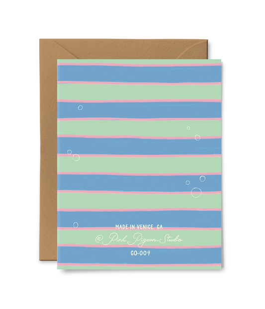 PINK PIGEON STUDIO - T&B - HELLO LITTLE ONE CARD