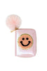 Shiny Happy Face Smile Wallet: Purple