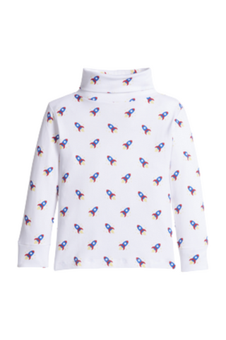 Little English - Rocket Printed Turtleneck