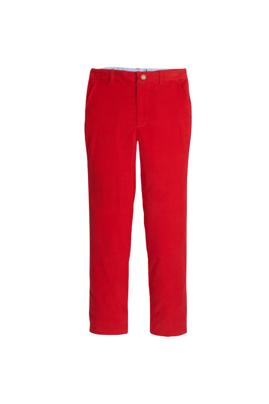 Little English - Red Corduroy Classic Pant