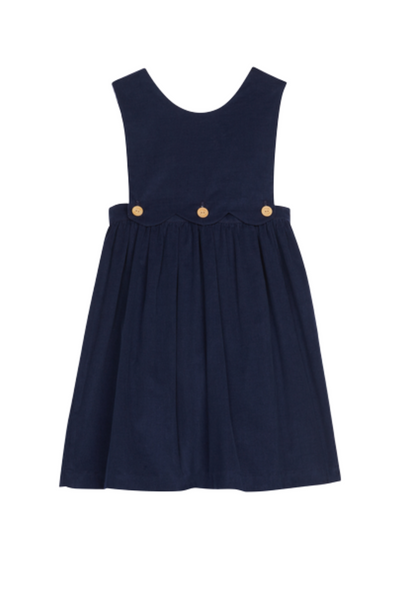 Little English - Navy Corduroy Button Panel Jumper
