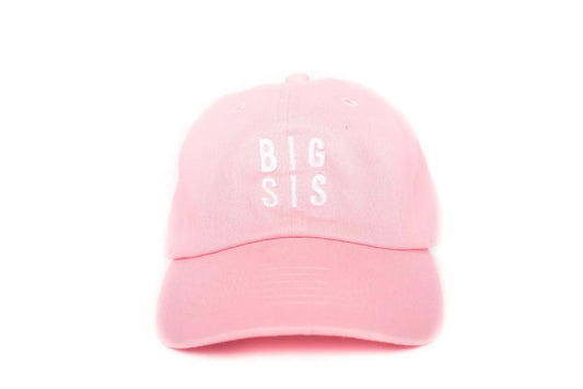 REY TO Z - ACC - BIG SIS BASEBALL HAT - LIGHT PINK
