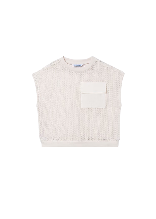 MAYORAL - BG - TWIN SET WITH POCKET - BONE