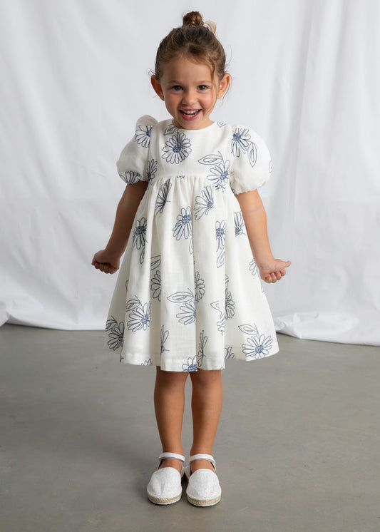 MAYORAL - BG - RUSTIC DRESS - NATURAL