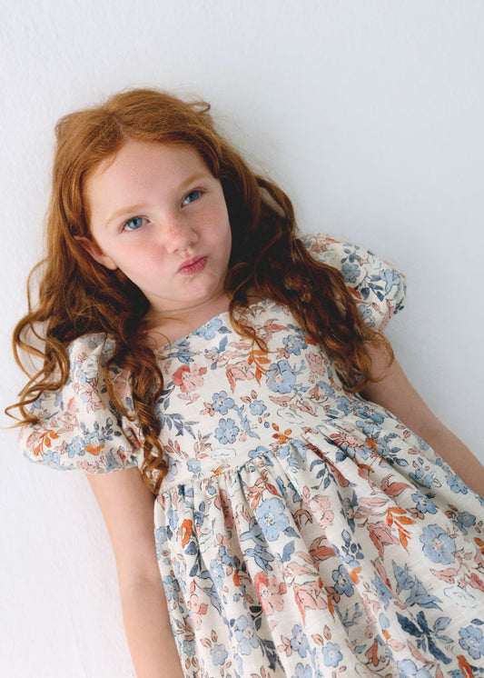 MAYORAL - TG - PRINTED DRESS - SALMON