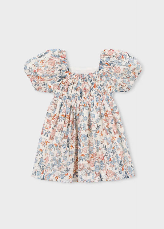 MAYORAL - BG - PRINTED DRESS - SALMON